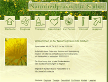 Tablet Screenshot of naturheilpraxis-stueber.de
